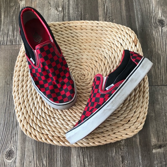 Vans Other - Men’s checkered red vans 11.5